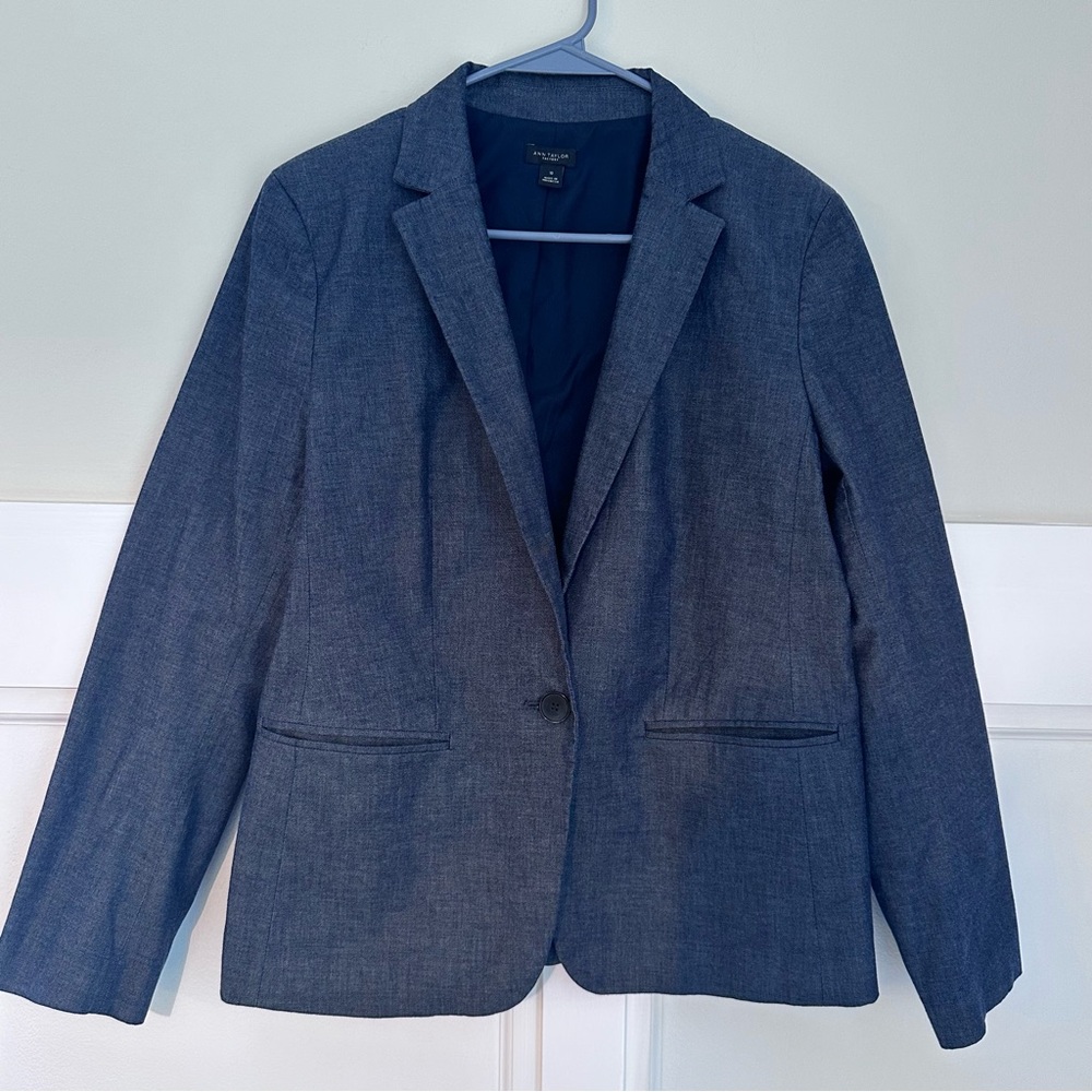 Ann Taylor Factory Blue Blazer
